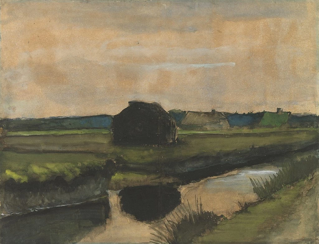  199-Vincent van Gogh-Paesaggio con casa - Museo Van Gogh, Amsterdam 